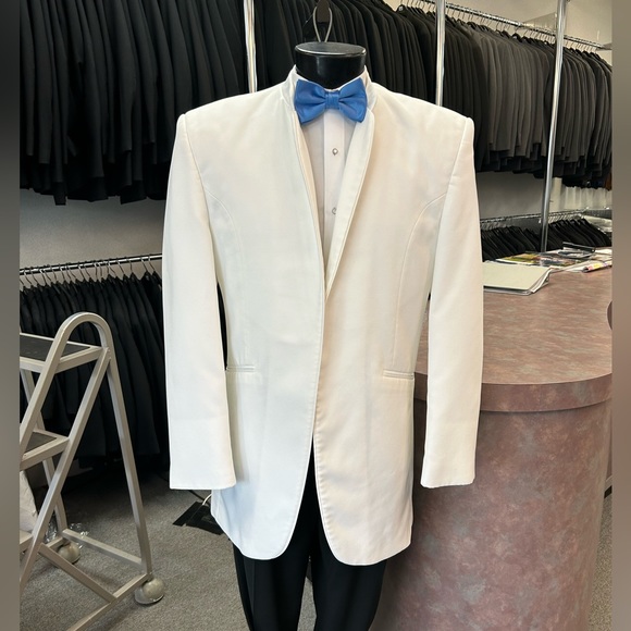 White Mirage Tuxedo Jacket